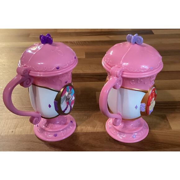 Ariel Mermaid & Bailey Circus Pink Unicorn Souvenir Collector Mugs Cups - Picture 7 of 10